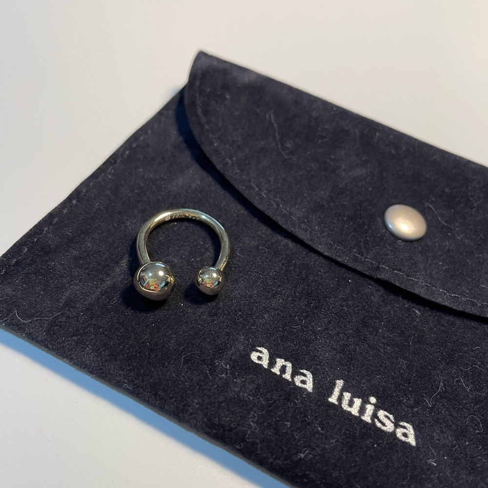 Ana Luisa Open Double Spheres Ring